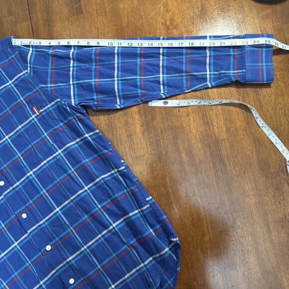 Chubbies In Tents Relaxation Flannel Plaid Long Sleeve Button Up Men's Large - Picture 6 of 9